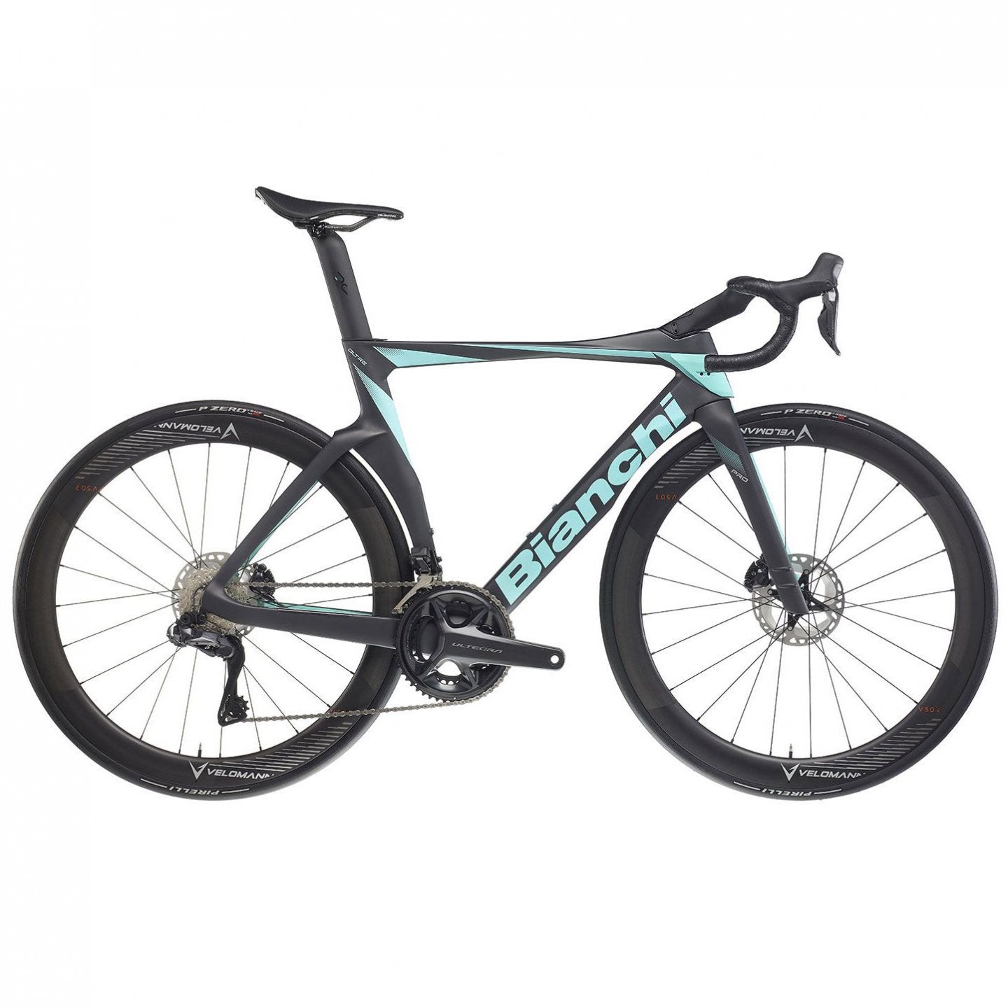 Bianchi Bici da Corsa Carbonio Ultegra Di2 - OLTRE PRO - 2024 - soft black / CK16