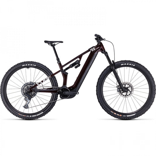 CUBE Mountainbike Elettrica Carbonio 29" - STEREO HYBRID ONE55 C:68X SLX 750 - 2024 - liquidred / carbon