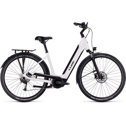 CUBE Bici Elettrica Easy Entry - SUPREME SPORT HYBRID ONE 500 - 2023 - white / black