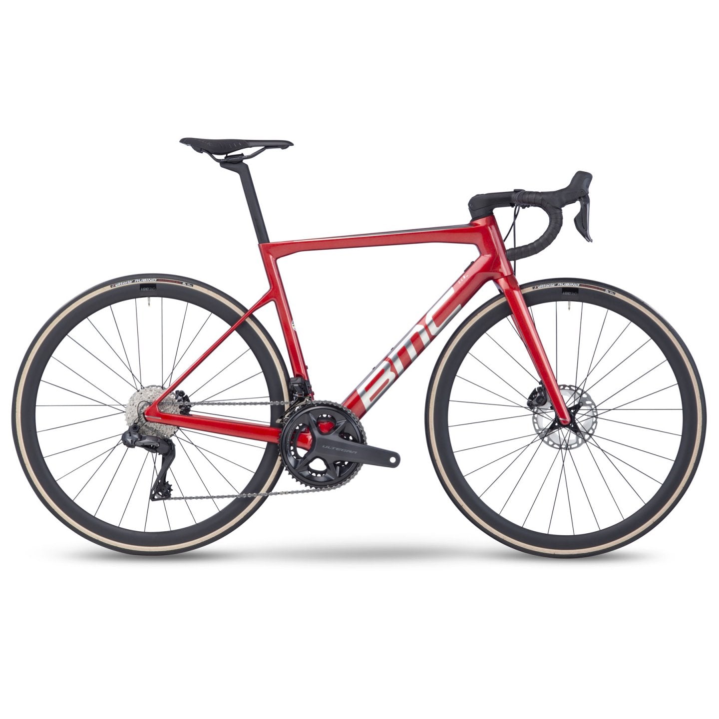 BMC TEAMMACHINE SLR ONE - Bicicleta de carreras de carbono - 2023 - rojo prisma/aleación cepillada