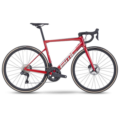 BMC TEAMMACHINE SLR ONE - Bicicleta de carreras de carbono - 2023 - rojo prisma/aleación cepillada